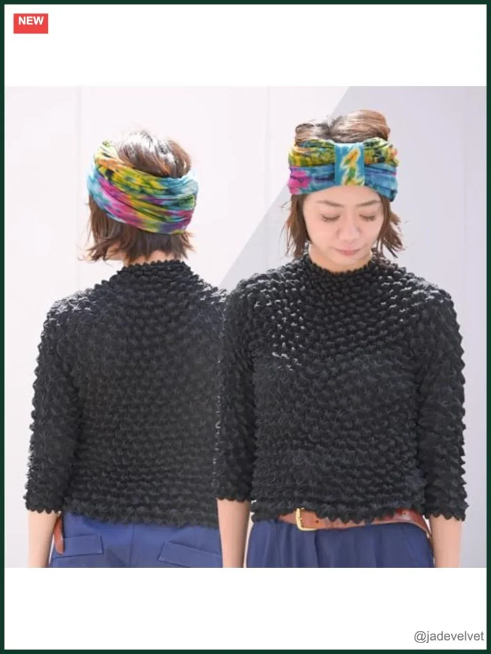 Chunky Knot Headwrap Turban Hair Wrap Elastic Scarf Boho Bandana Unisex